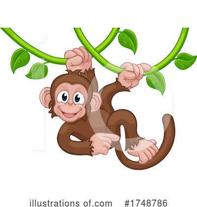 Royalty-Free (RF) Monkey Clipart Illustration by AtStockIllustration - Stock Sample #1748786