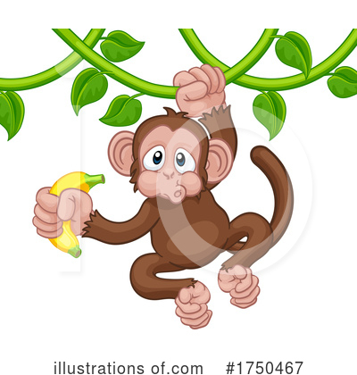 Royalty-Free (RF) Monkey Clipart Illustration by AtStockIllustration - Stock Sample #1750467