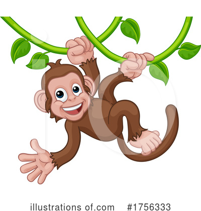 Royalty-Free (RF) Monkey Clipart Illustration by AtStockIllustration - Stock Sample #1756333