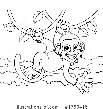 Royalty-Free (RF) Monkey Clipart Illustration by AtStockIllustration - Stock Sample #1760416
