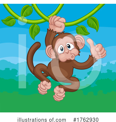 Royalty-Free (RF) Monkey Clipart Illustration by AtStockIllustration - Stock Sample #1762930