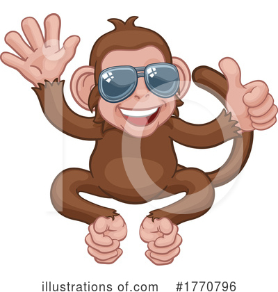 Royalty-Free (RF) Monkey Clipart Illustration by AtStockIllustration - Stock Sample #1770796
