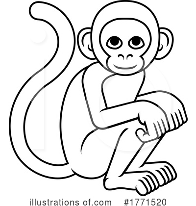 Royalty-Free (RF) Monkey Clipart Illustration by AtStockIllustration - Stock Sample #1771520