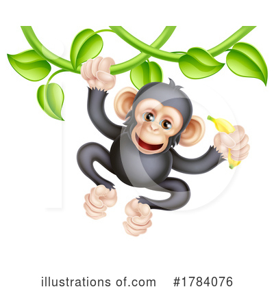 Royalty-Free (RF) Monkey Clipart Illustration by AtStockIllustration - Stock Sample #1784076