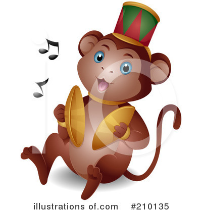 Monkey Clipart #210135 by BNP Design Studio