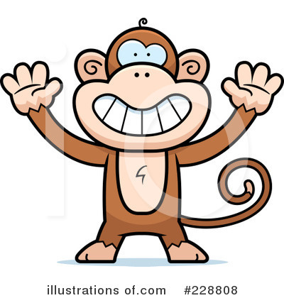 Royalty-Free (RF) Monkey Clipart Illustration by Cory Thoman - Stock Sample #228808