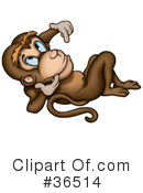 Monkey Clipart #36514 by dero