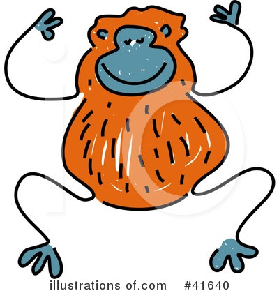 Royalty-Free (RF) Monkey Clipart Illustration by Prawny - Stock Sample #41640