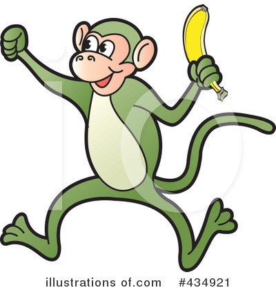 Royalty-Free (RF) Monkey Clipart Illustration by Lal Perera - Stock Sample #434921