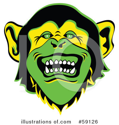 Royalty-Free (RF) Monkey Clipart Illustration by Andy Nortnik - Stock Sample #59126