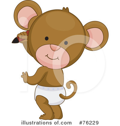 Royalty-Free (RF) Monkey Clipart Illustration by BNP Design Studio - Stock Sample #76229