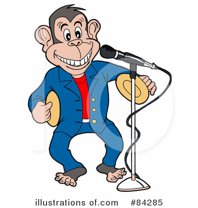 Royalty-Free (RF) Monkey Clipart Illustration by LaffToon - Stock Sample #84285