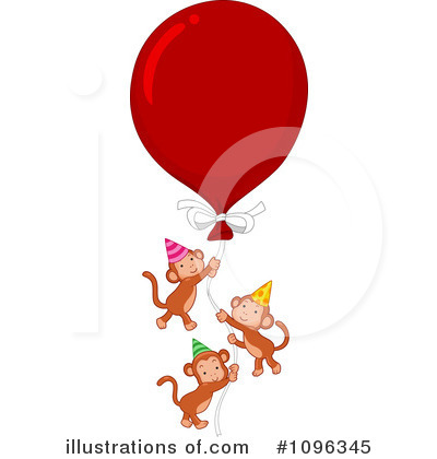 Party Balloons Clipart #1096345 by BNP Design Studio