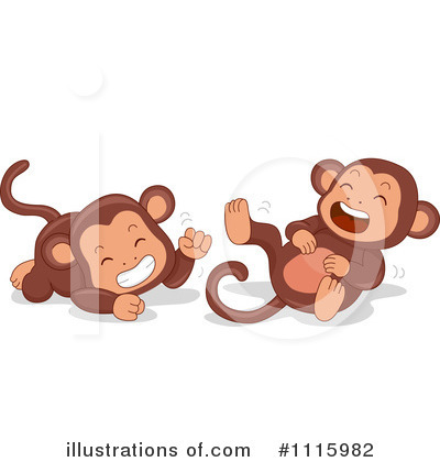 Royalty-Free (RF) Monkeys Clipart Illustration by BNP Design Studio - Stock Sample #1115982