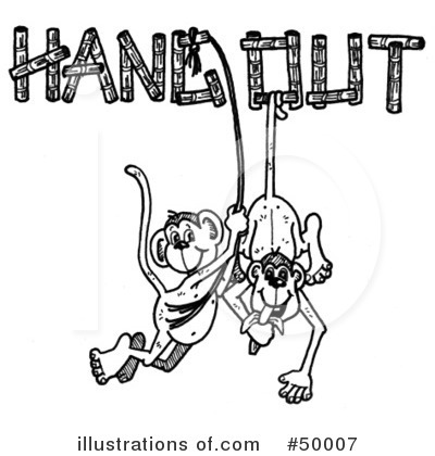 Royalty-Free (RF) Monkeys Clipart Illustration by LoopyLand - Stock Sample #50007
