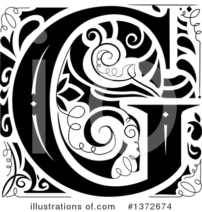 Royalty-Free (RF) Monogram Clipart Illustration by BNP Design Studio - Stock Sample #1372674