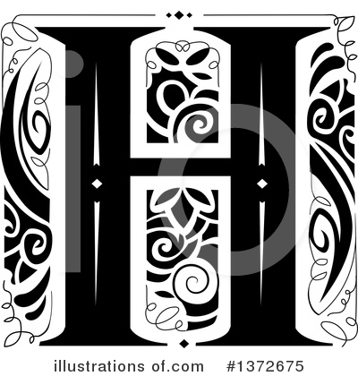 Royalty-Free (RF) Monogram Clipart Illustration by BNP Design Studio - Stock Sample #1372675