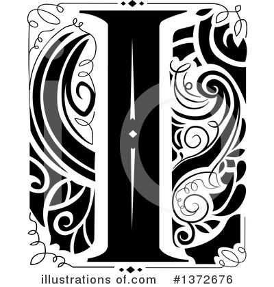 Royalty-Free (RF) Monogram Clipart Illustration by BNP Design Studio - Stock Sample #1372676