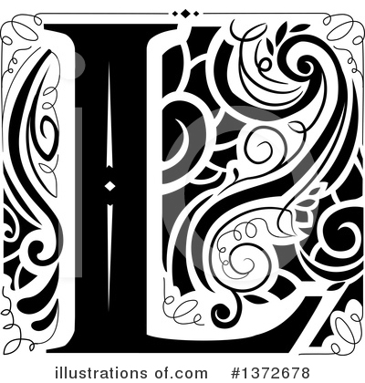 Royalty-Free (RF) Monogram Clipart Illustration by BNP Design Studio - Stock Sample #1372678