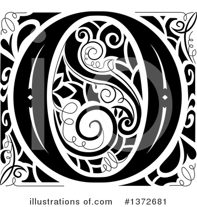 Royalty-Free (RF) Monogram Clipart Illustration by BNP Design Studio - Stock Sample #1372681