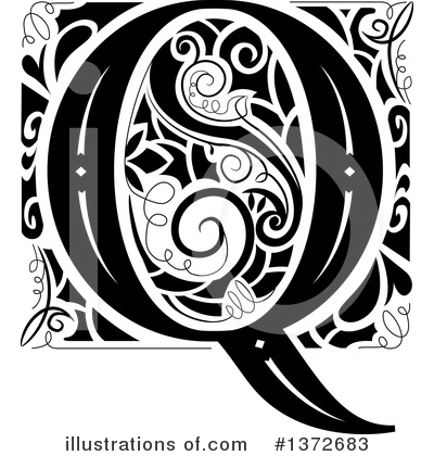Royalty-Free (RF) Monogram Clipart Illustration by BNP Design Studio - Stock Sample #1372683