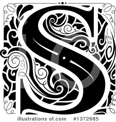 Royalty-Free (RF) Monogram Clipart Illustration by BNP Design Studio - Stock Sample #1372685