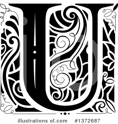 Royalty-Free (RF) Monogram Clipart Illustration by BNP Design Studio - Stock Sample #1372687