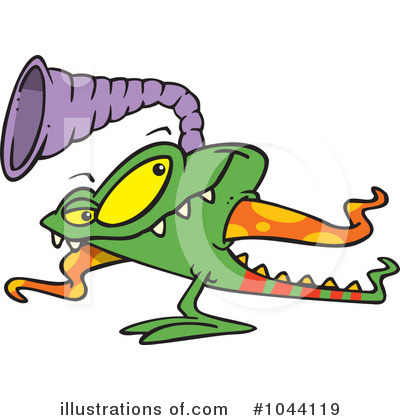 Royalty-Free (RF) Monster Clipart Illustration by toonaday - Stock Sample #1044119
