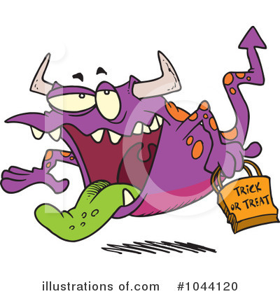 Royalty-Free (RF) Monster Clipart Illustration by toonaday - Stock Sample #1044120