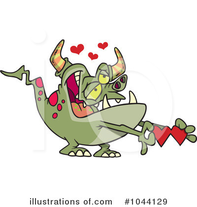 Royalty-Free (RF) Monster Clipart Illustration by toonaday - Stock Sample #1044129