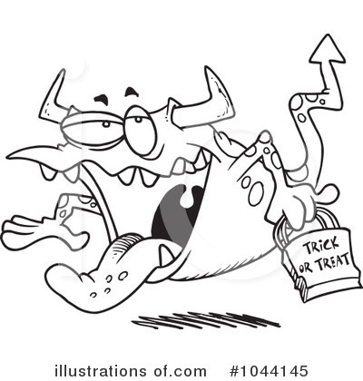 Royalty-Free (RF) Monster Clipart Illustration by toonaday - Stock Sample #1044145