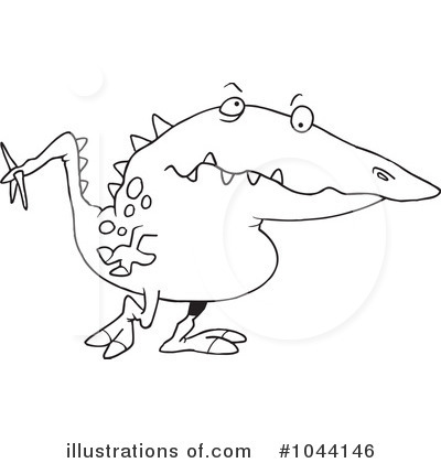 Royalty-Free (RF) Monster Clipart Illustration by toonaday - Stock Sample #1044146