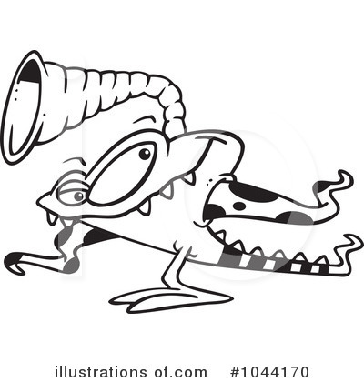 Royalty-Free (RF) Monster Clipart Illustration by toonaday - Stock Sample #1044170