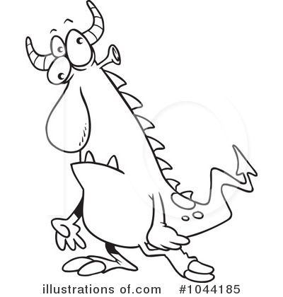 Royalty-Free (RF) Monster Clipart Illustration by toonaday - Stock Sample #1044185