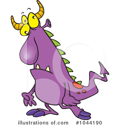 Royalty-Free (RF) Monster Clipart Illustration by toonaday - Stock Sample #1044190