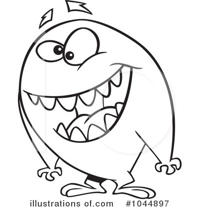 Royalty-Free (RF) Monster Clipart Illustration by toonaday - Stock Sample #1044897