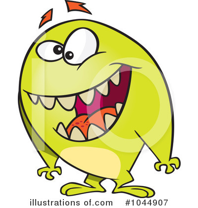 Royalty-Free (RF) Monster Clipart Illustration by toonaday - Stock Sample #1044907