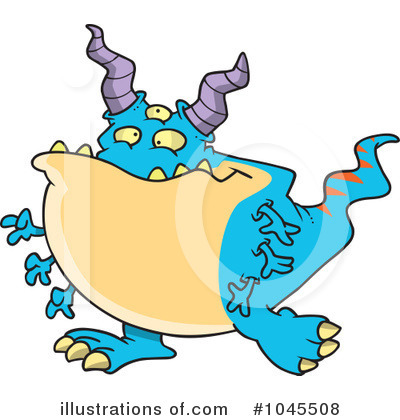 Royalty-Free (RF) Monster Clipart Illustration by toonaday - Stock Sample #1045508