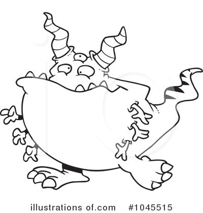Royalty-Free (RF) Monster Clipart Illustration by toonaday - Stock Sample #1045515
