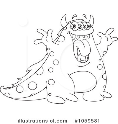 Royalty-Free (RF) Monster Clipart Illustration by yayayoyo - Stock Sample #1059581