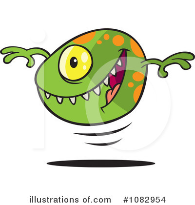 Royalty-Free (RF) Monster Clipart Illustration by toonaday - Stock Sample #1082954