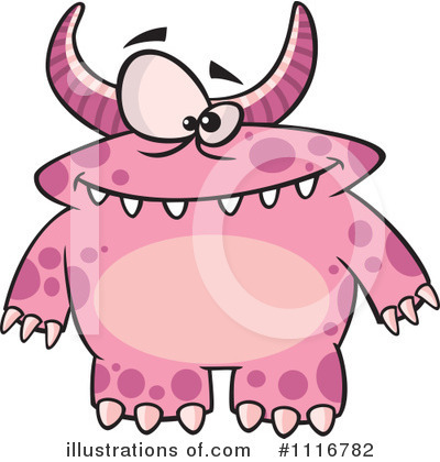 Royalty-Free (RF) Monster Clipart Illustration by toonaday - Stock Sample #1116782