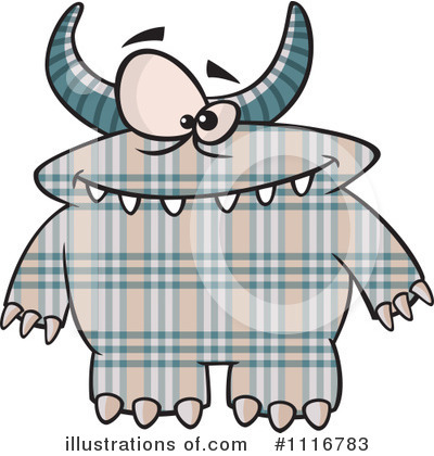 Royalty-Free (RF) Monster Clipart Illustration by toonaday - Stock Sample #1116783