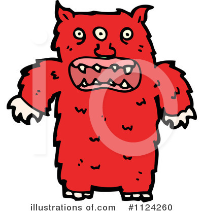 Royalty-Free (RF) Monster Clipart Illustration by lineartestpilot - Stock Sample #1124260