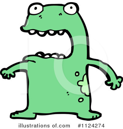 Royalty-Free (RF) Monster Clipart Illustration by lineartestpilot - Stock Sample #1124274