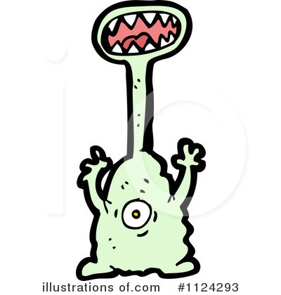 Royalty-Free (RF) Monster Clipart Illustration by lineartestpilot - Stock Sample #1124293