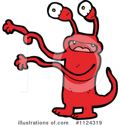 Royalty-Free (RF) Monster Clipart Illustration by lineartestpilot - Stock Sample #1124319