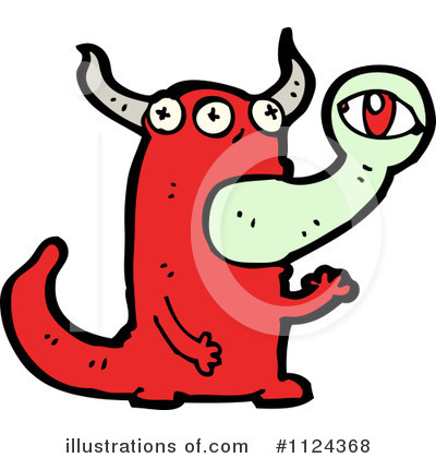Royalty-Free (RF) Monster Clipart Illustration by lineartestpilot - Stock Sample #1124368