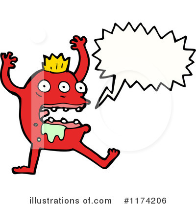 Royalty-Free (RF) Monster Clipart Illustration by lineartestpilot - Stock Sample #1174206