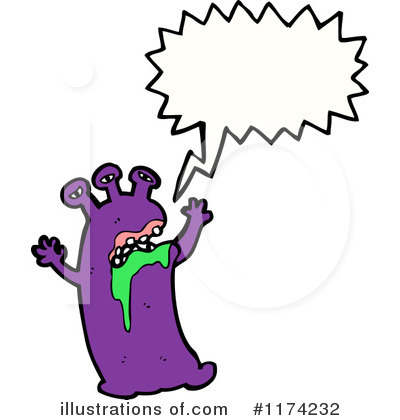 Royalty-Free (RF) Monster Clipart Illustration by lineartestpilot - Stock Sample #1174232